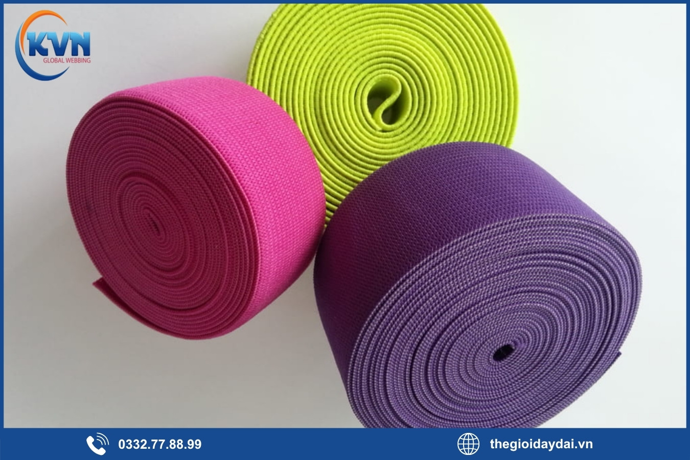 Các loại dây thun KVN cung cấp tại Bình Dương