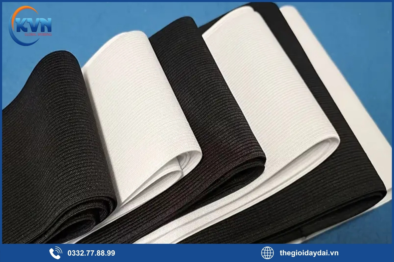 Các loại dây thun KVN cung cấp tại Dĩ An