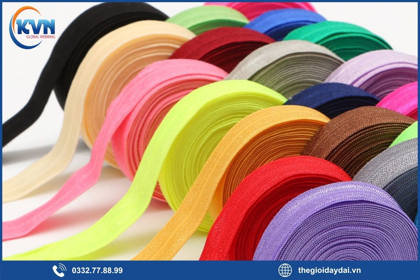 Các loại dây thun phổ biến dùng trong đồ thể thao